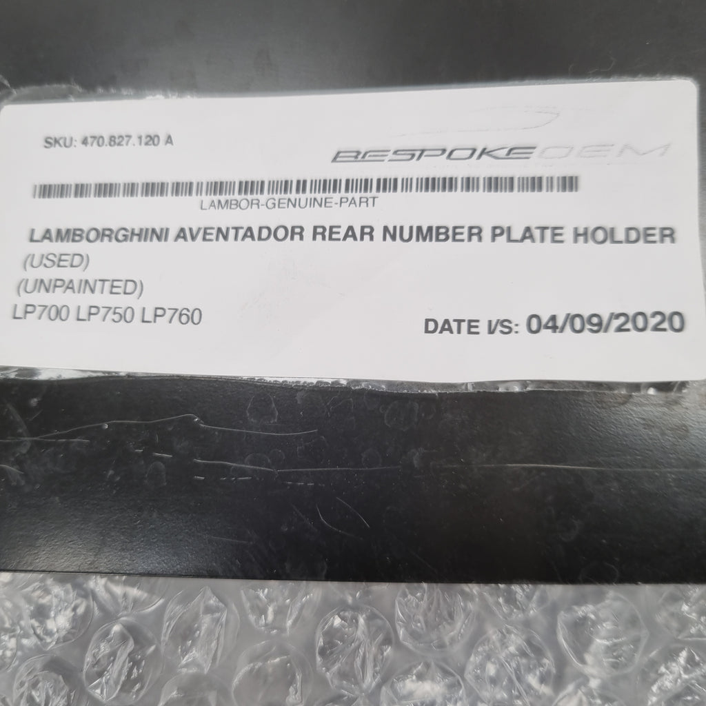 Lamborghini Aventador  LICENSE PLATE HOLDER 470827120A