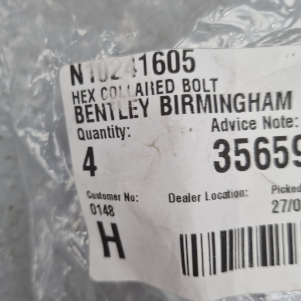 BENTLEY HEXAGON COLLARED BOLT N10241605