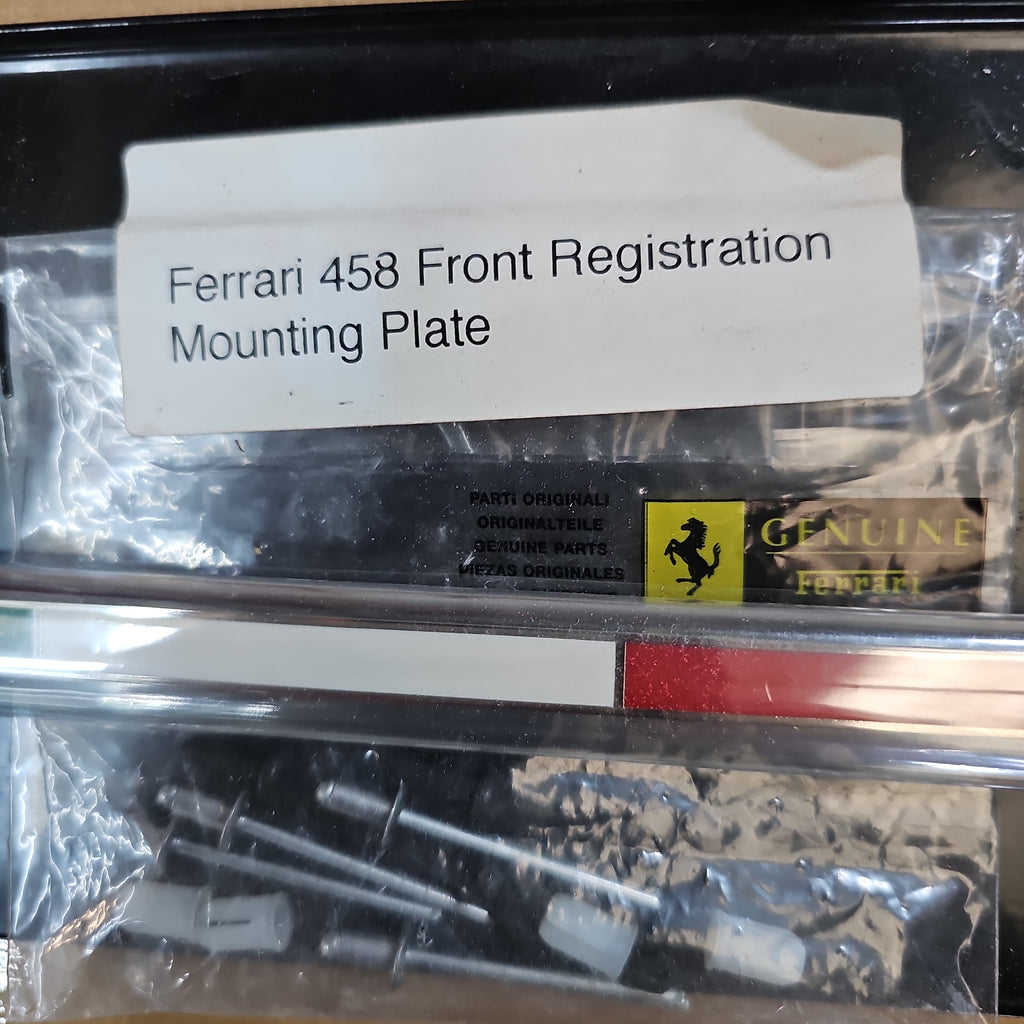 FERRARI 458 FRONT NUMPER PLATE PLINTH