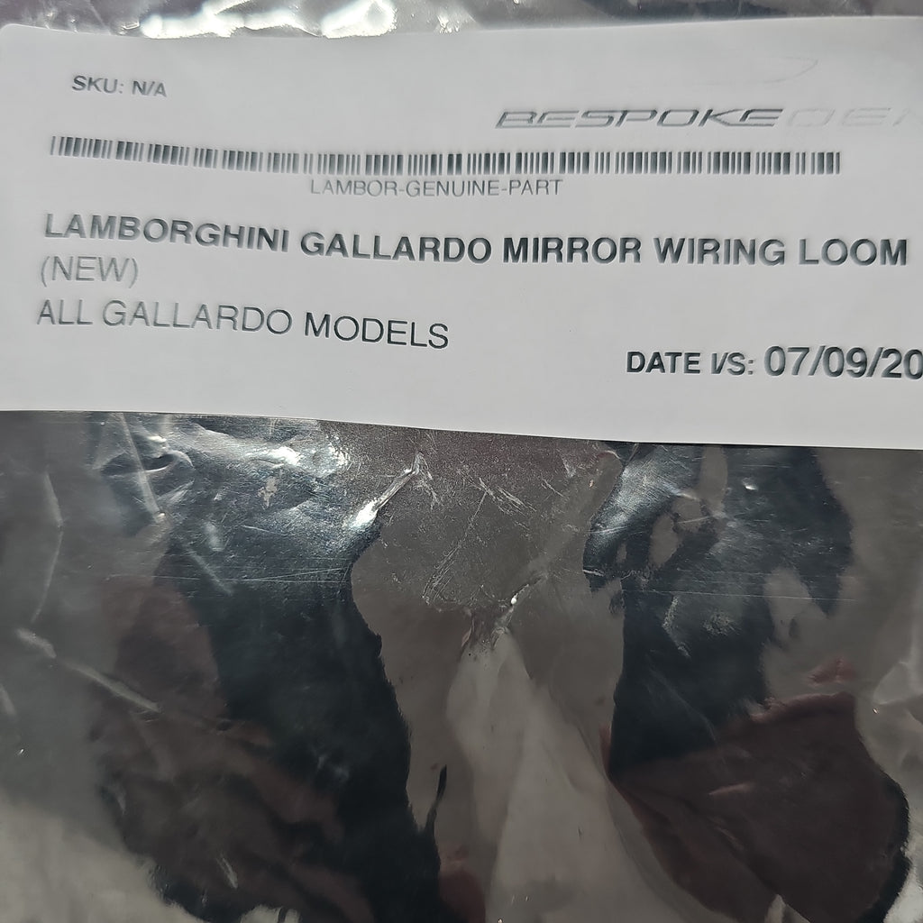 Lamborghini gallardo mirror wiring loom