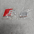 Load image into Gallery viewer, AUDI R8 NEW GENUINE ORIGINAL CHROME BADGE EMBLEM R8 420853741A 2ZZ