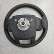 Load image into Gallery viewer, RANGE ROVER SPORT BROWN LEATHER STEERING WHEEL WITH RRS PADDLE SHIFTERS FK623F563EA