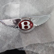 Load image into Gallery viewer, Bentley Grill Badge Emblem Flying Spur Wings Original Chrome 3W8853383