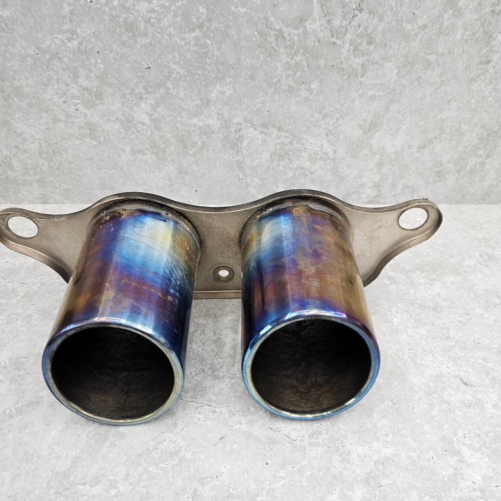 SOUL 14-19 PORSCHE GT3 BOLT-ON RESONATED TURN DOWN EXHAUST POR.991GT3.MUFTIP