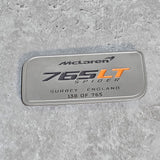 MCLAREN 765LT SPIDER INTERIOR BADGE 14N0164CP