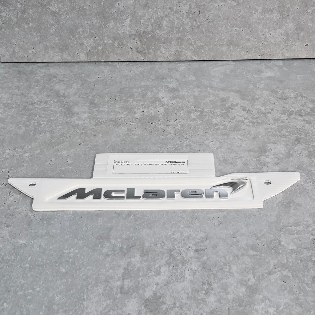 MCLAREN 720S REAR BADGE EMBLEM