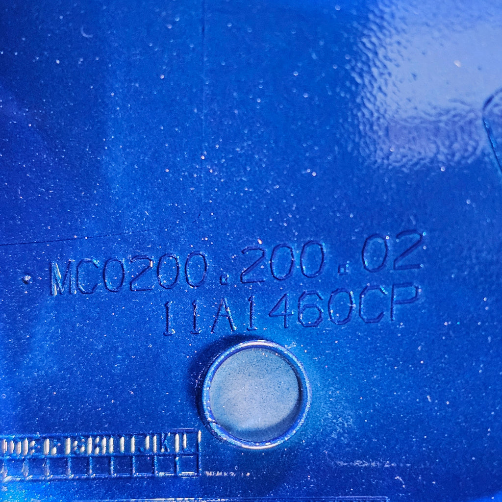 MCLAREN AZURE BLUE PLASTIC MIRROR COVER (RIGHT) 11A1460CP