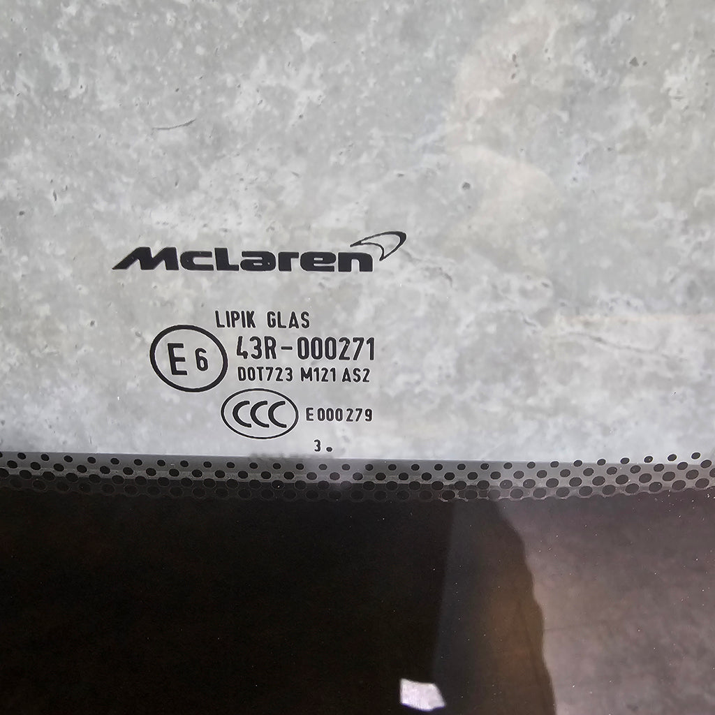 MCLAREN 650S SPYDER REAR GLASS ENGINE COVER WHITE 43R000271