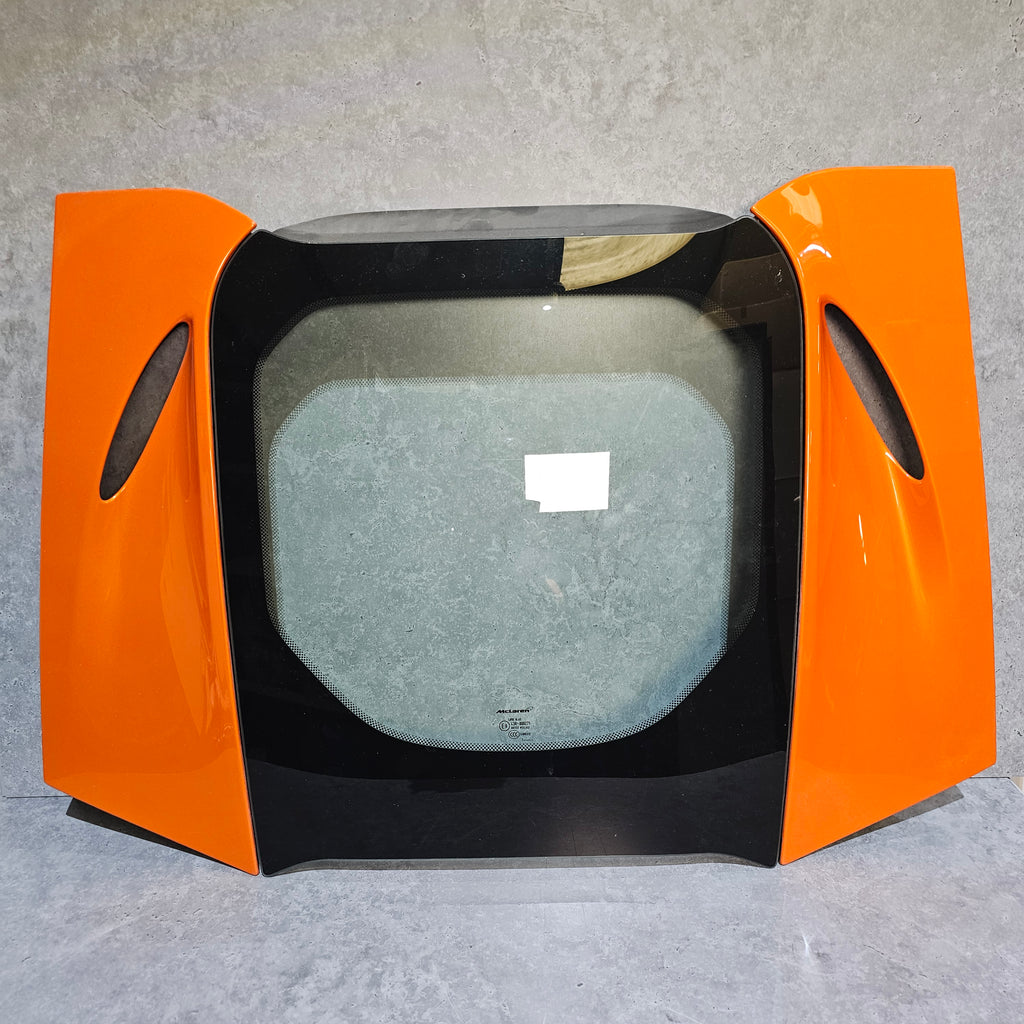 MCLAREN 650S SPYDER REAR GLASS ENGINE COVER ORANGE 43R000271