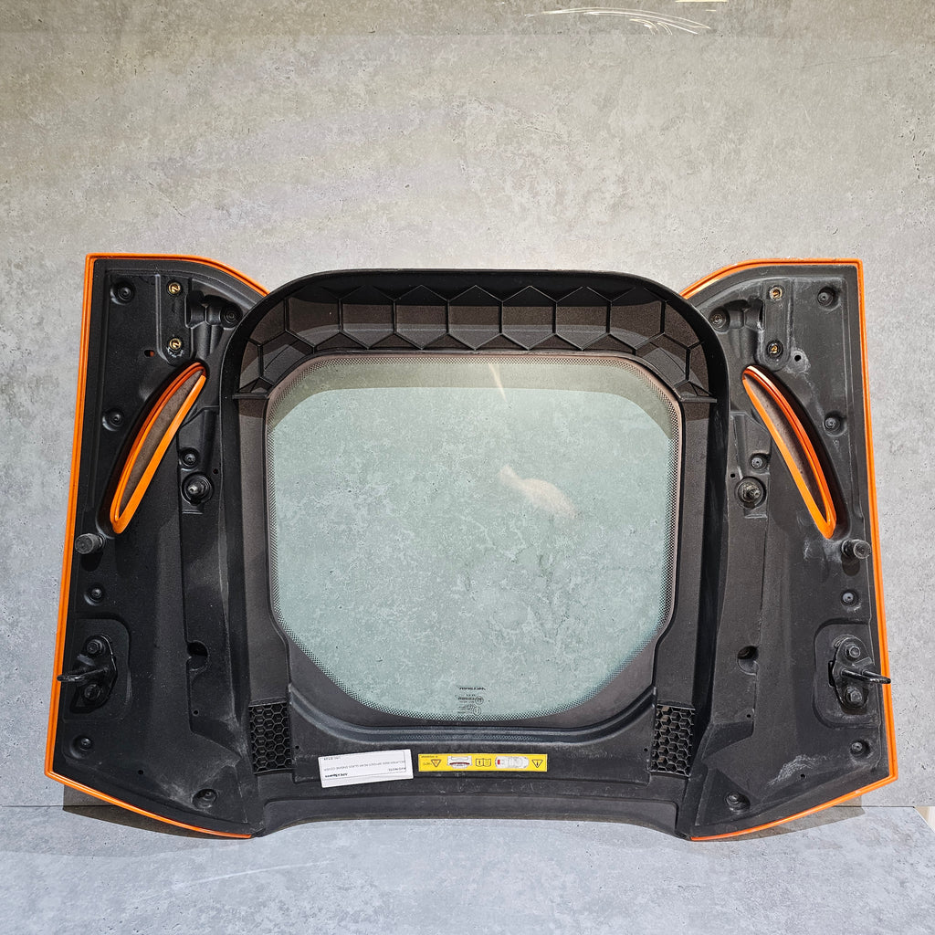 MCLAREN 650S SPYDER REAR GLASS ENGINE COVER ORANGE 43R000271