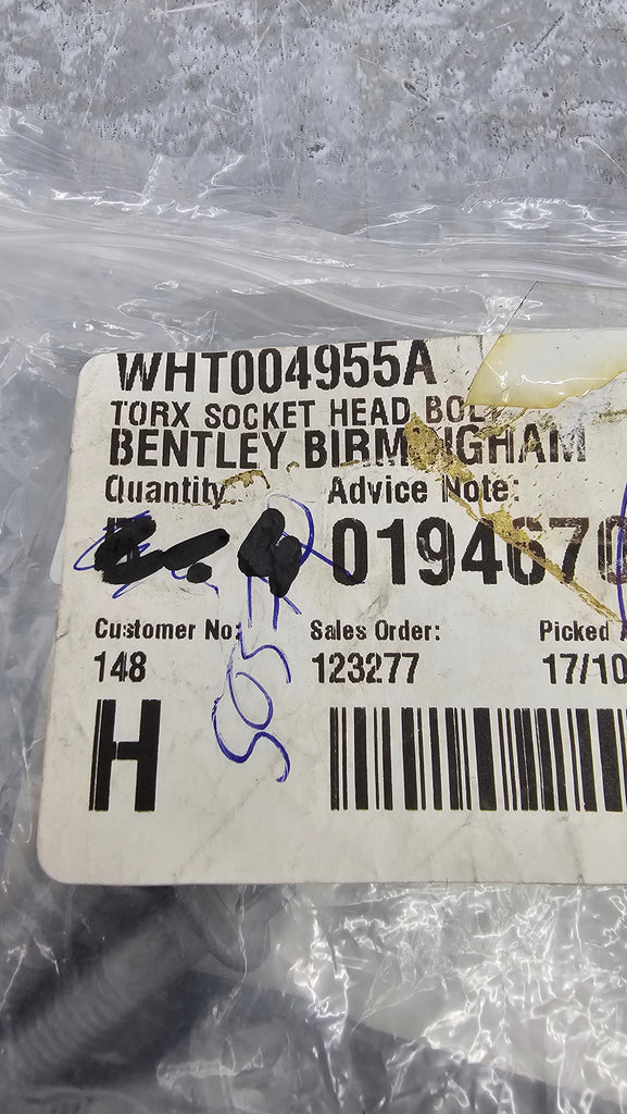 BENTLEY TORX SOCKET HEAD BOLT WHT004955A