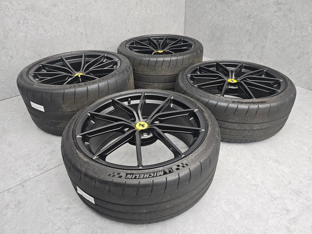 FERRARI 488 PISTA 20"  ALLOY WHEELS SET BLACK