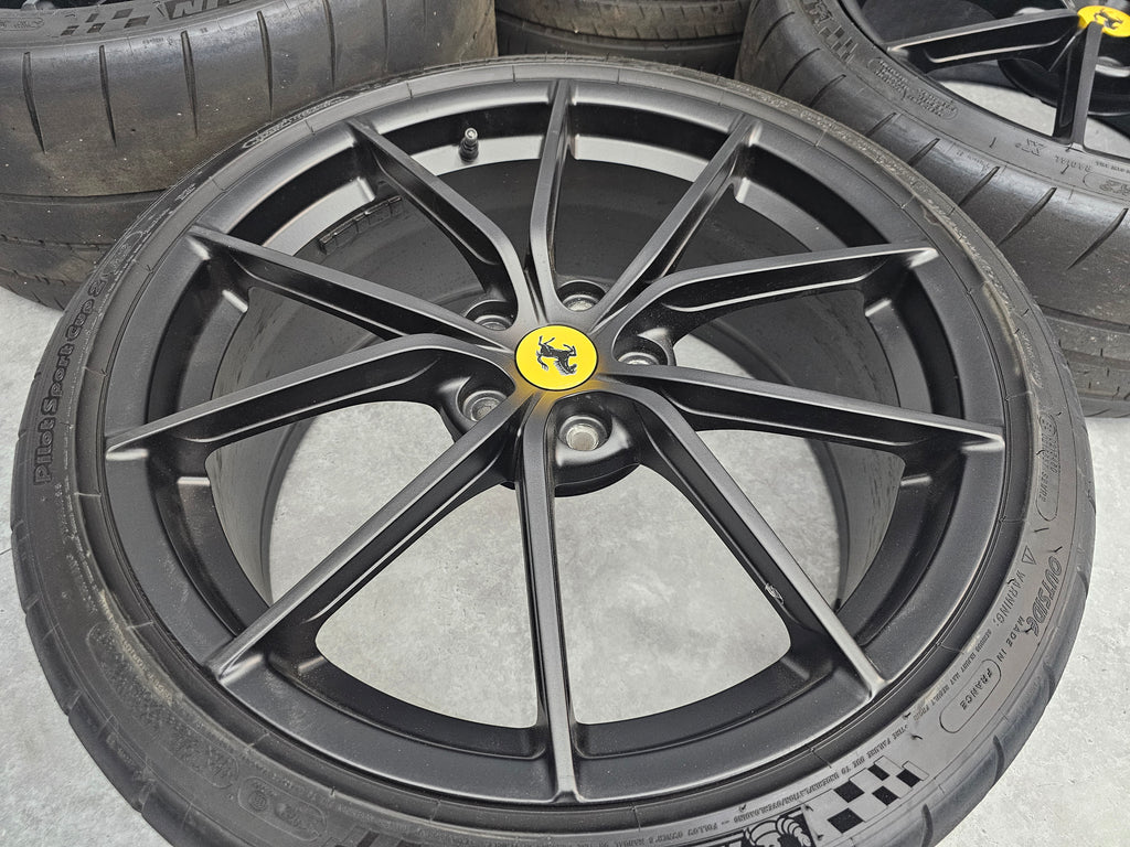 FERRARI 488 PISTA 20"  ALLOY WHEELS SET BLACK