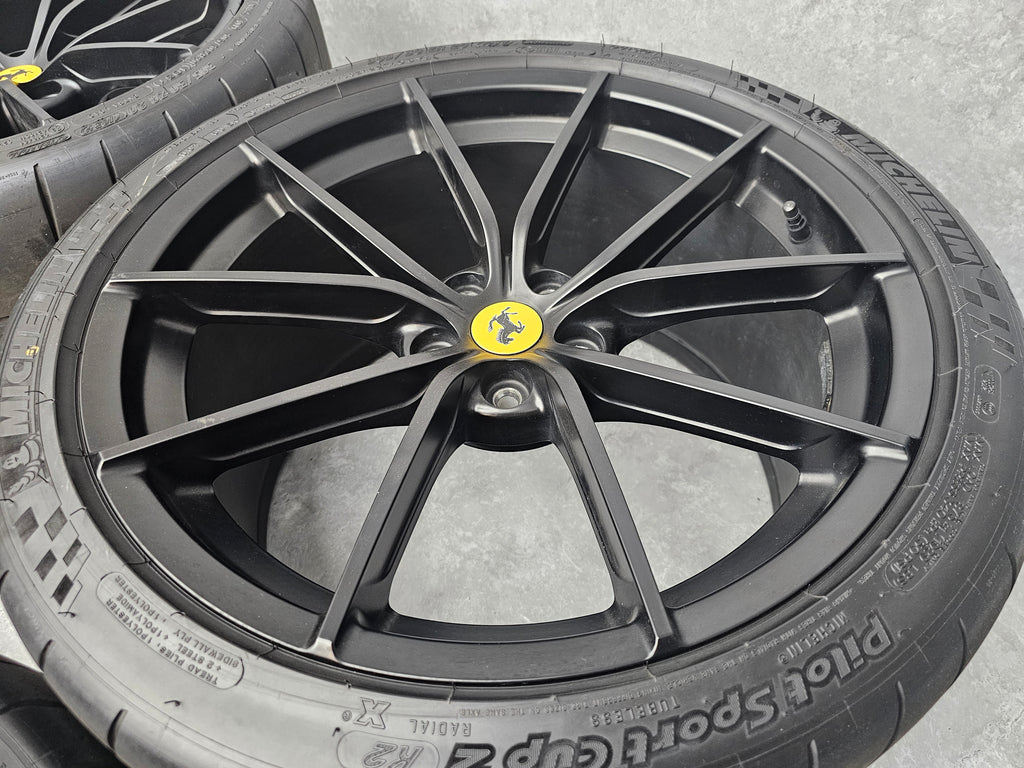 FERRARI 488 PISTA 20"  ALLOY WHEELS SET BLACK