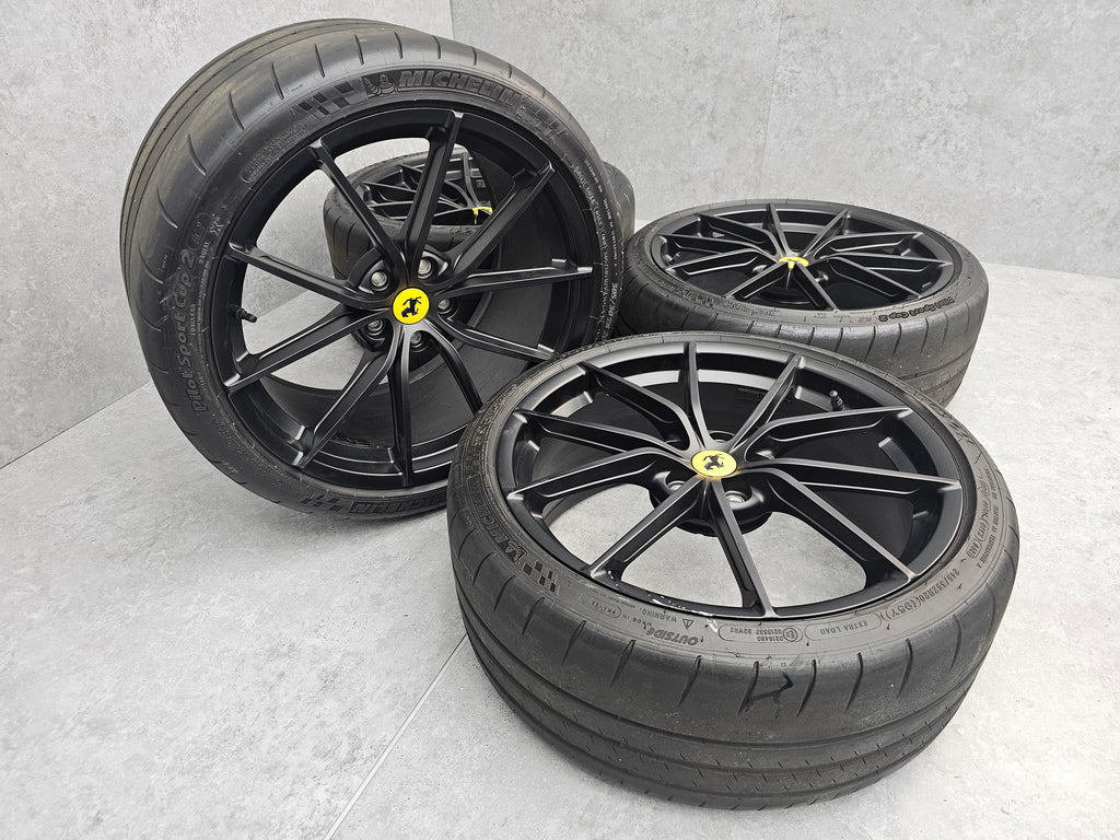 FERRARI 488 PISTA 20"  ALLOY WHEELS SET BLACK