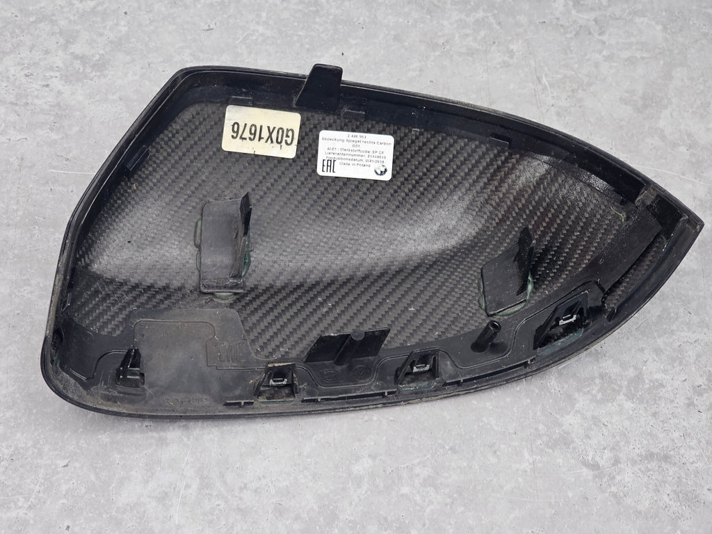 BMW M PERFORMANCE RIGHT EXTERIOR MIRROR CAP CARBON  51162446964