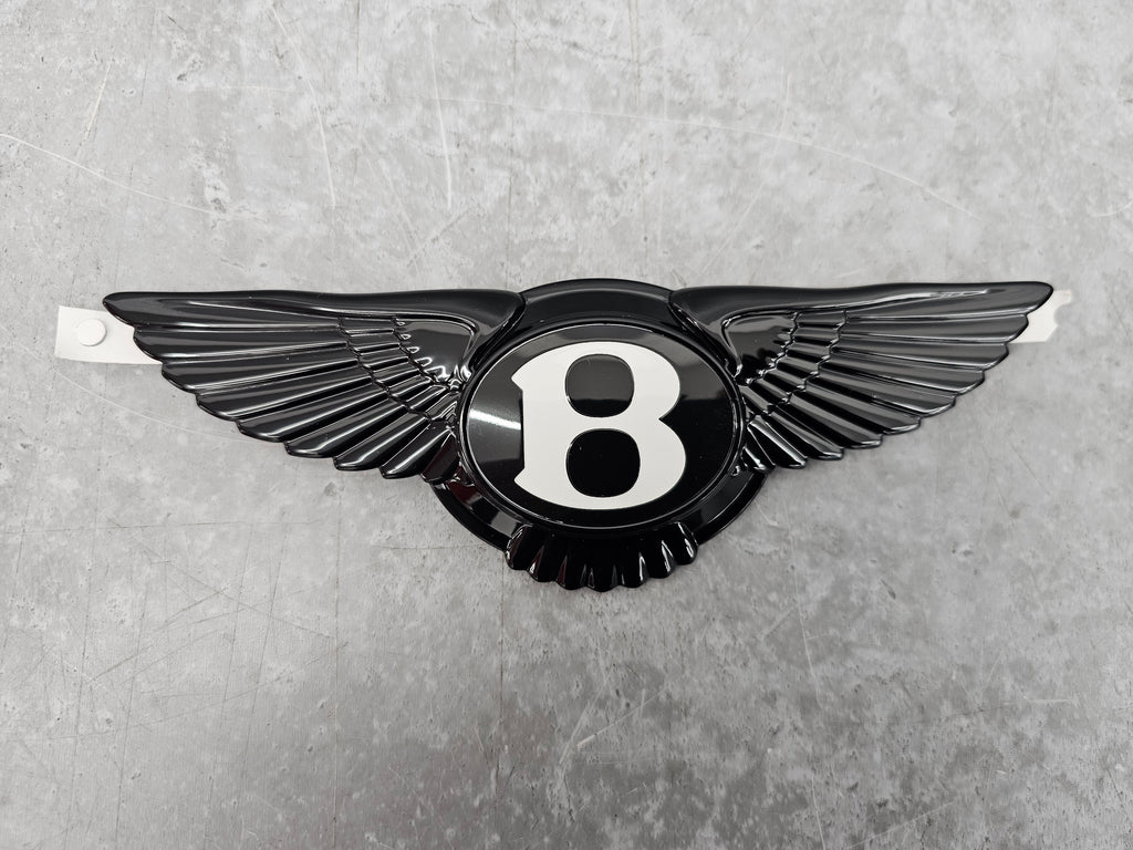 BENTLEY BENTAYGA FRONT COVER BADGE WING EMBLEM BLACK 3SD853201