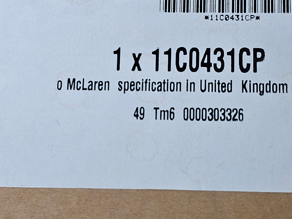 MCLAREN EPB CALIPER BOLT KIT – IRON 11C0431CP