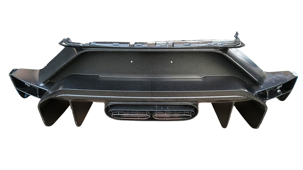 BUGATTI CHIRON PURE SPORT CARBON REAR BUMPER ASSEMBLY