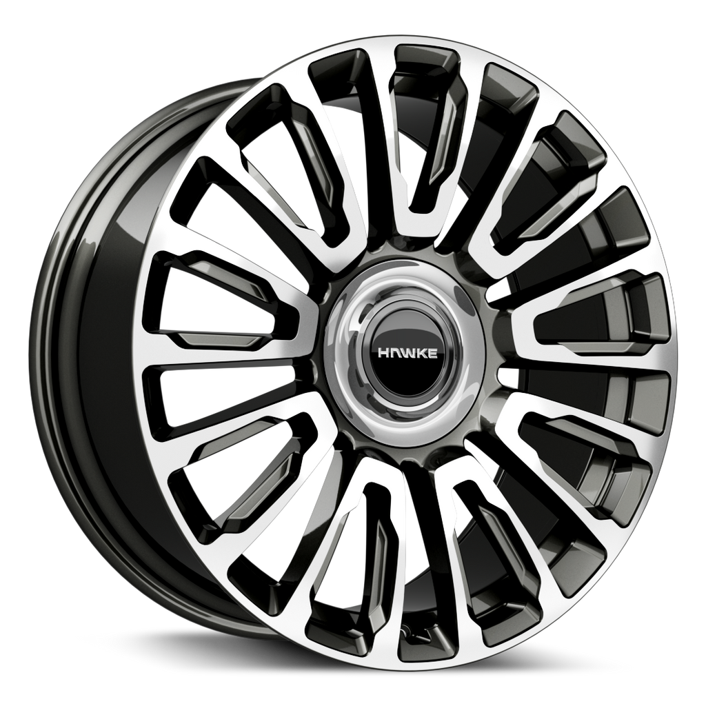Hawke Dresden wheel 22 x 9.5j 5 x 120 | Gunmetal Polish fits Rolls Royce models