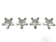 Load image into Gallery viewer, AUDI SILVER 5 ARM CENTRE CAPS (SET OF 4) 4F0601165N