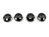 AUDI CENTRE CAPS (SET OF 4) BLACK 8T0601170A