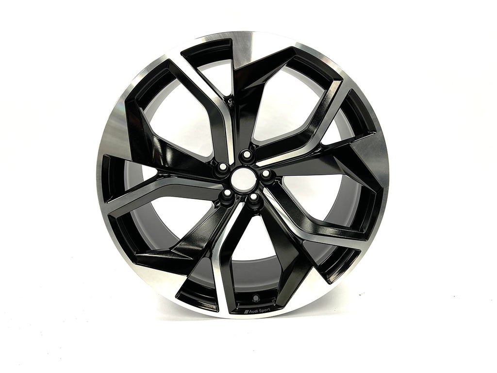 AUDI RSQ8 10.5J x 23" ROTOR WHEEL BLACK WITH MACHINE FACE 4M8600025A