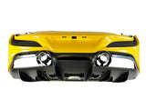 FERRARI F8 REAR BUMPER WITH DIFFUSER COMPLETE PARKING SENSOR YELLOW