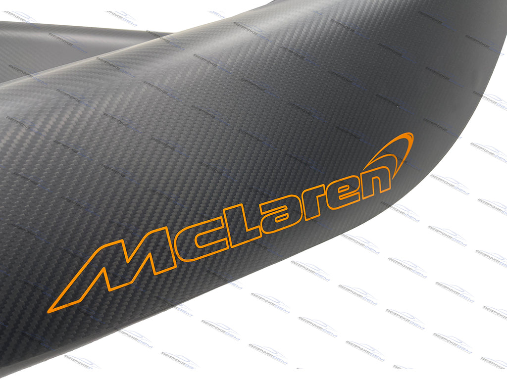 MCLAREN 720S/ 765LT  MSO FULL CARBON ENTRANCE SILLS - ORANGE LOGO