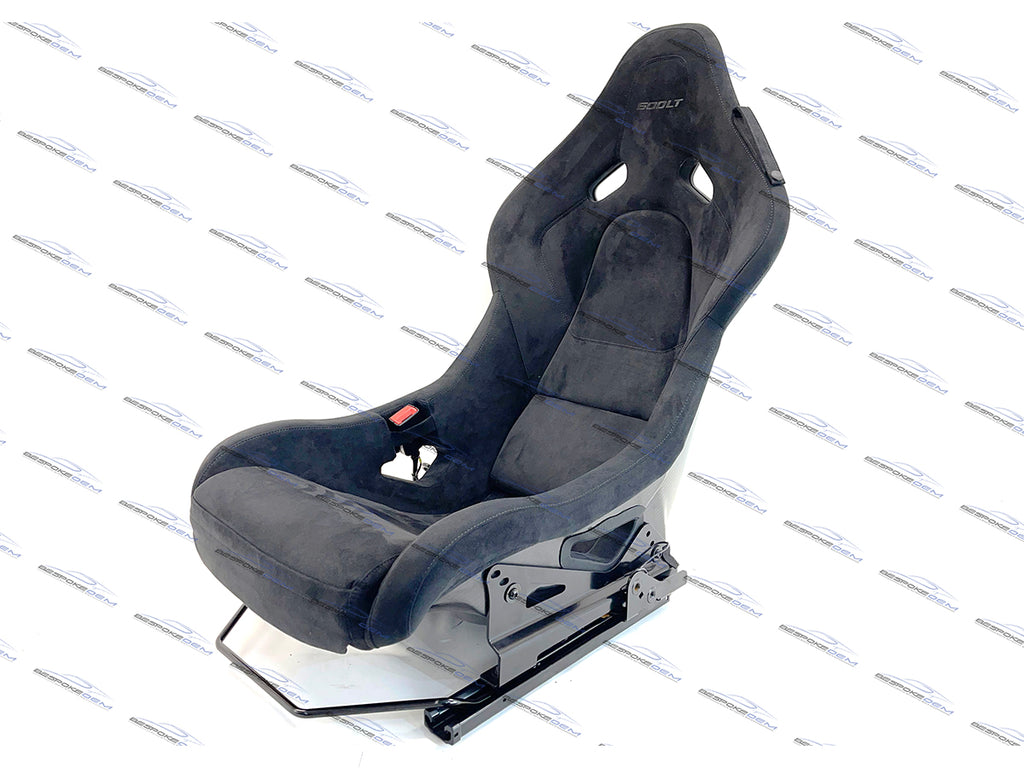 GENUINE MCLAREN 600LT CARBON BUCKET SEAT IN BLACK ALCANTARA - LEFT SEAT ONLY