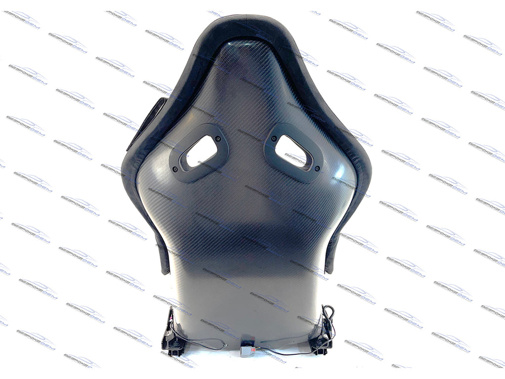 GENUINE MCLAREN 600LT CARBON BUCKET SEAT IN BLACK ALCANTARA - LEFT SEAT ONLY