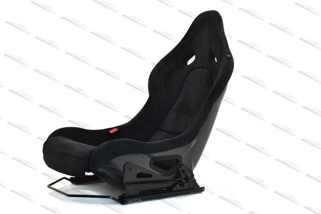 GENUINE MCLAREN P1 CARBON BUCKET SEAT IN BLACK ALCANTARA - LEFT SEAT ONLY
