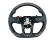 Load image into Gallery viewer, LAMBORGHINI REVULETO CARBON FIBRE LEATHER STEERING WHEEL - BLACK/RED