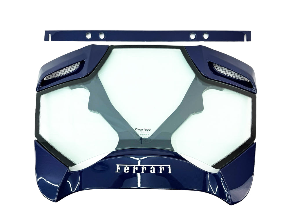 FERRARI 488 PISTA SPIDER CAPRISTO VISUAL GLASS CARBON ENGINE COVER