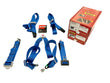 Load image into Gallery viewer, MCLAREN MSO RACING HARNESS 4 POINT SEAT BELT SET - BLUE 14NA471MP
