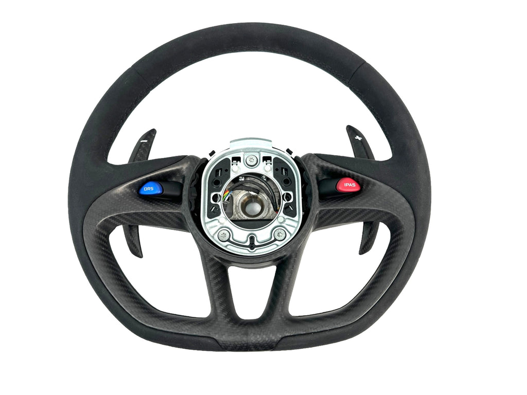 MCLAREN P1 MSO ALCANTARA/ CARBON STEERING WHEEL 121195CP-P1001AW