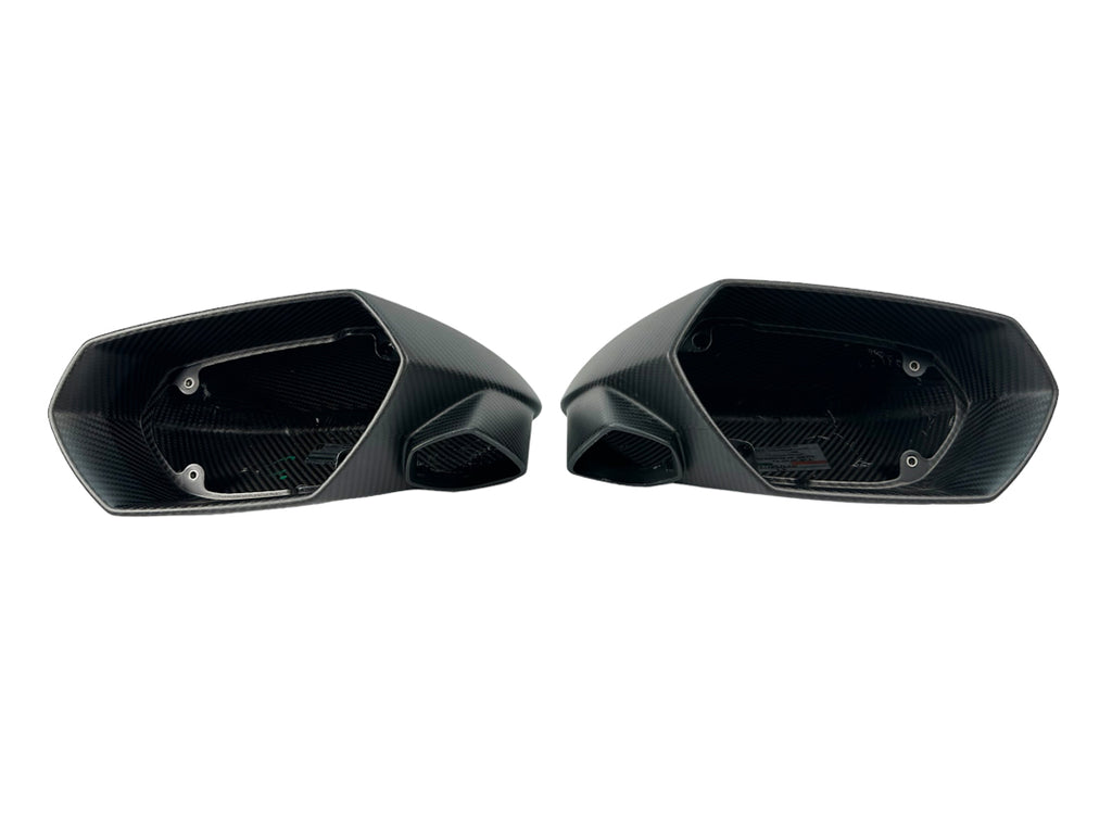 LAMBORGHINI HURACAN STO MATTE CARBON FIBRE WING MIRROR CAPS SET 4T0898820