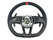 Load image into Gallery viewer, MCLAREN 765LT  MSO ALCANTARA W/ RED 12 O&#39;CLOCK RING STEERING WHEEL 14NA100RP-14RW003