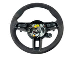 PORSCHE 992 TURBO S RACE TEK/ ALCANTARA STEERING WHEEL WITH GLOSS CARBON