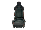 MCLAREN ARTURA FRONT SPORT SEAT, BLACK ALCANTARA/ RED DETAIL - LEFT SIDE