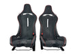 Load image into Gallery viewer, MCLAREN ARTURA MSO CLUB SPORT SEATS BLACK ALCANTARA/ RED PIPING 16NC493CP