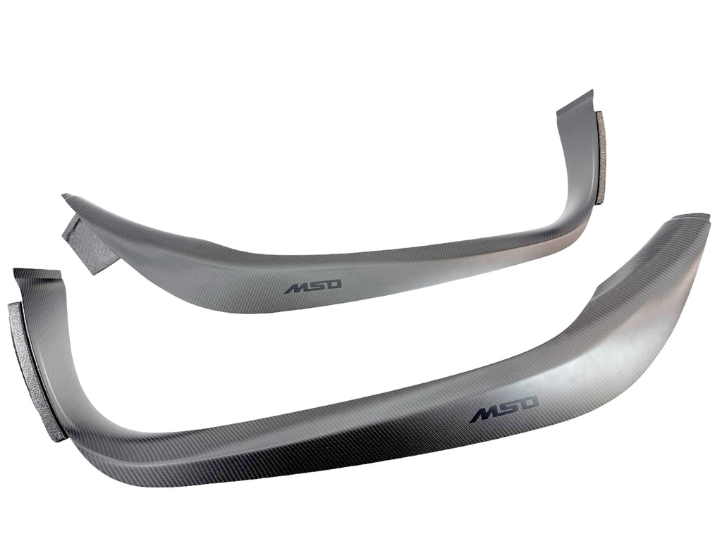 MCLAREN ARTURA CARBON FIBRE EXTENDED DOOR SILL FINISHER WITH MSO LOGO 16NB733CP 16NB734CP