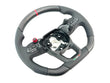 Load image into Gallery viewer, LAMBORGHINI REVULETO CARBON FIBRE LEATHER STEERING WHEEL - BLACK/ BLACK