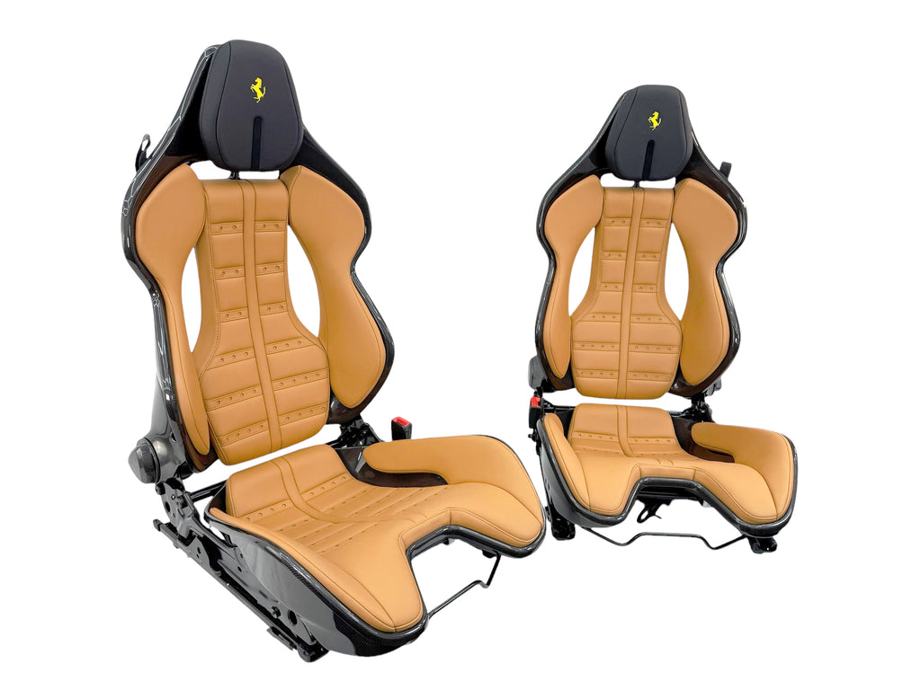 FERRARI 296/ SF90 CARBON RACING SEATS CUOIO 916576/ 917091