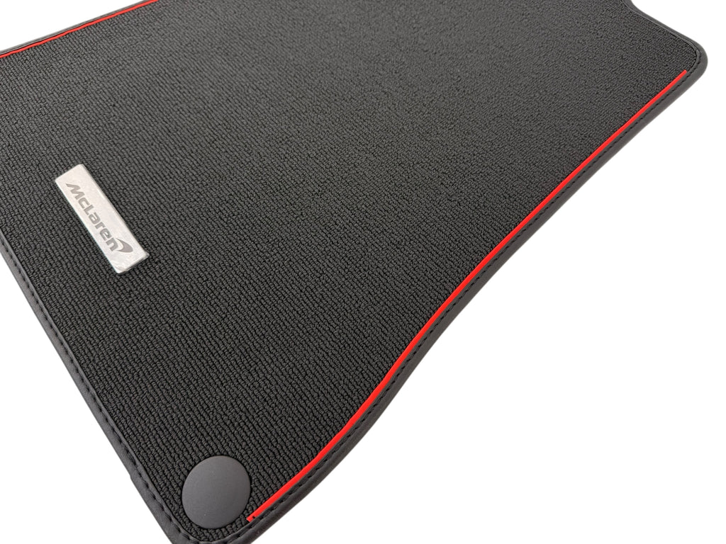 MCLAREN ARTURA MSO BLACK/ RED FLOOR MATTS - (LHD) 16NC283CP-0087