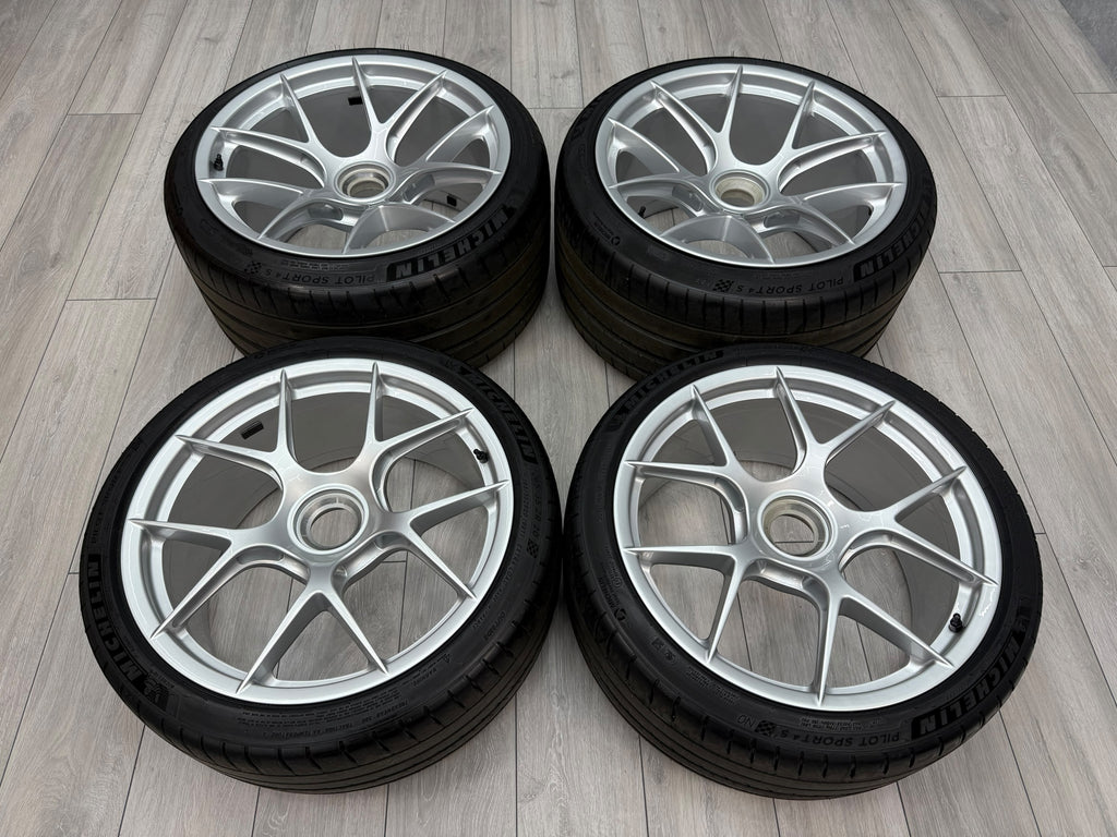 PORSCHE 992 GT3RS 20/21" MAGNESIUM WHEELS SET WITH MICHELIN 4S TYRES