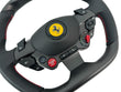Load image into Gallery viewer, FERRARI 812 CARBON + LED STEERING WHEEL BLACK/ RED STITCHING 337540