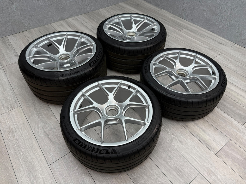 PORSCHE 992 GT3RS 20/21" MAGNESIUM WHEELS SET WITH MICHELIN 4S TYRES