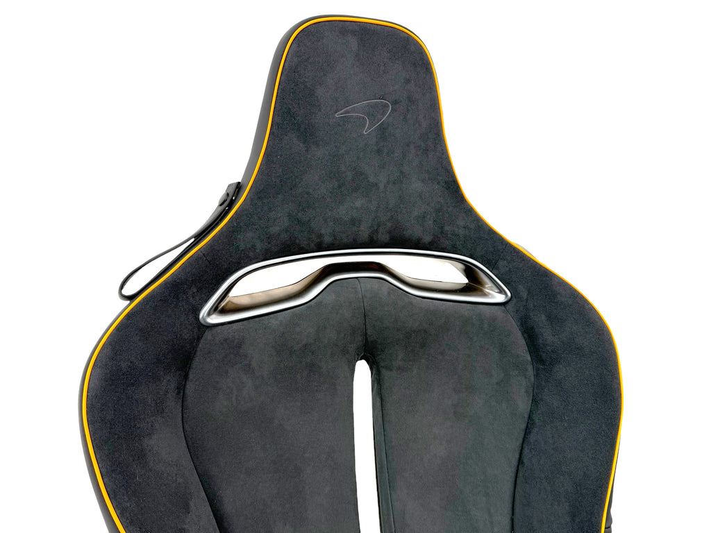 MCLAREN ARTURA MSO CLUB SPORT SEATS BLACK ALCANTARA/ ORANGE PIPING 16NC493CP (Copy)