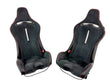 Load image into Gallery viewer, MCLAREN ARTURA MSO CLUB SPORT SEATS WITH LUMBER SUPPORT BLACK ALCANTARA/ RED PIPING 16NC493CP